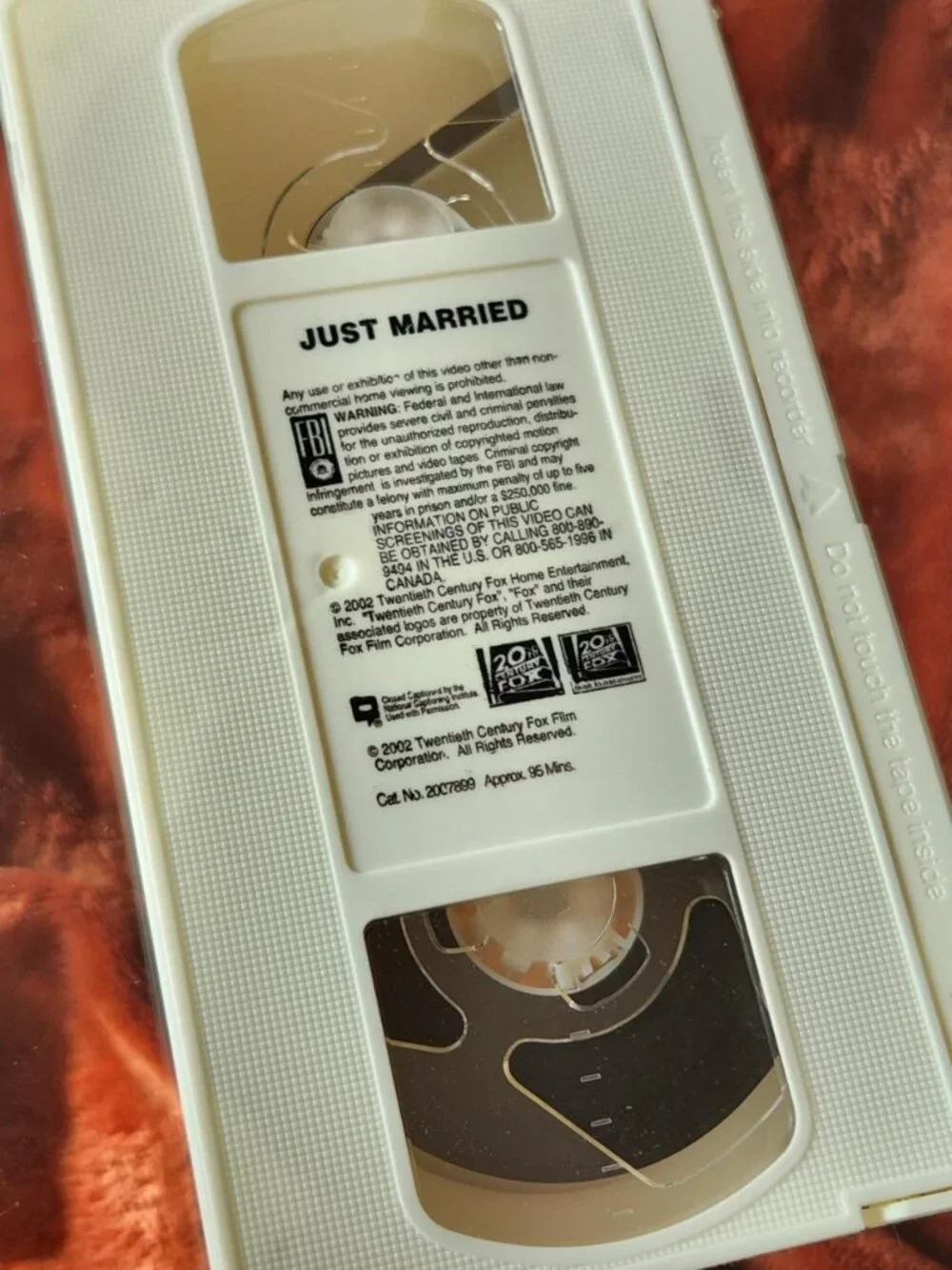 Just Married - 2003 - White VHS